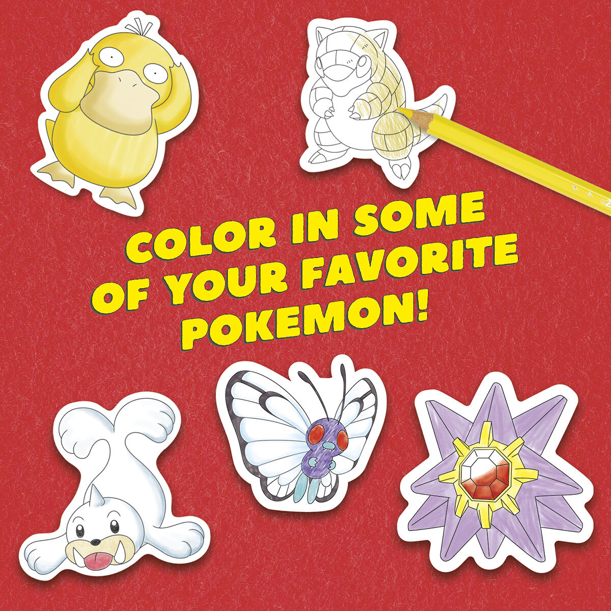 Thumbnail 3 Klutz Pok&eacute;mon Color Your Own Fuzzy Stickers 