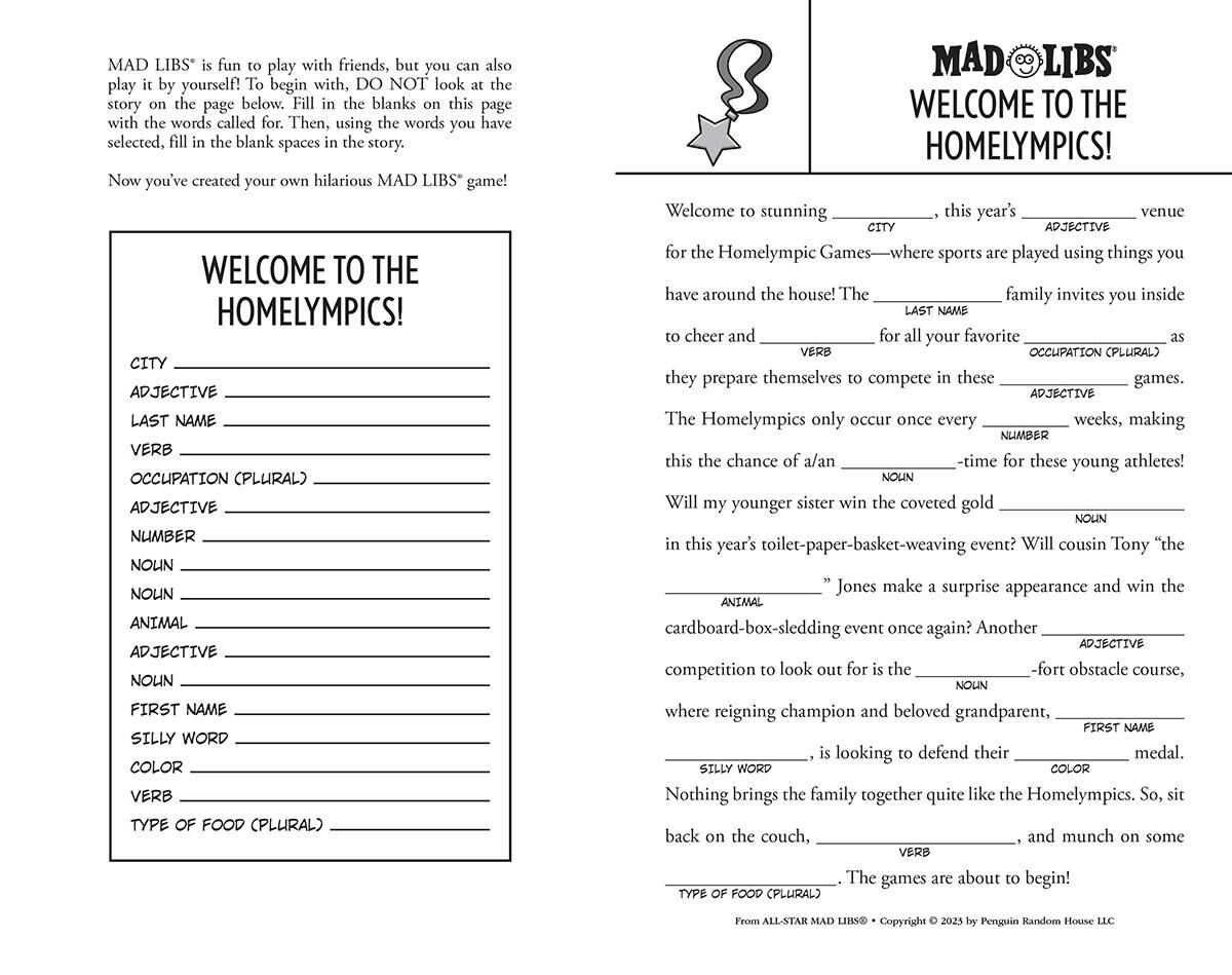 All-Star Mad Libs | Scholastic Canada Book Clubs