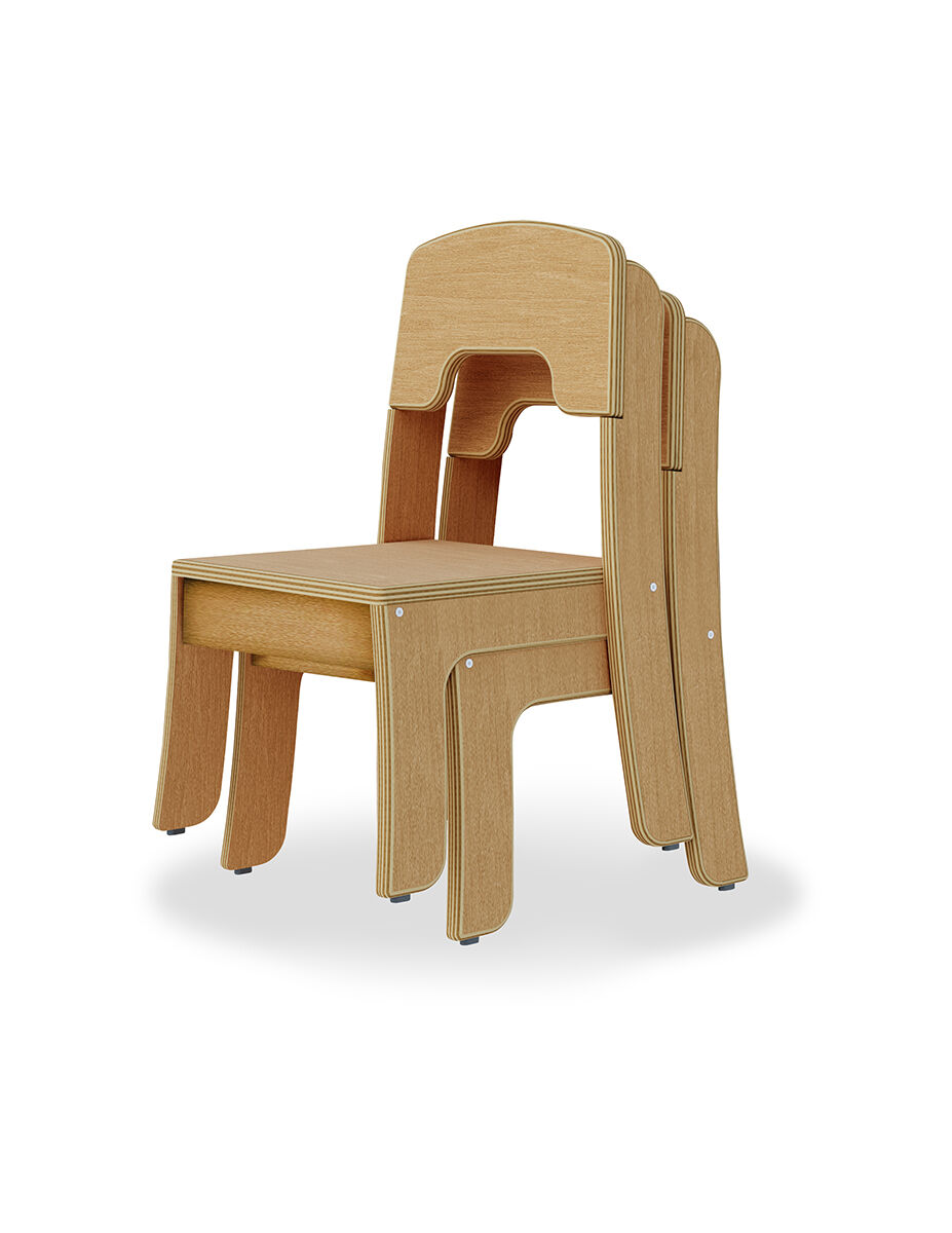 Thumbnail 2Seoras 25 cm Birch Classroom Chair (Set of 2)