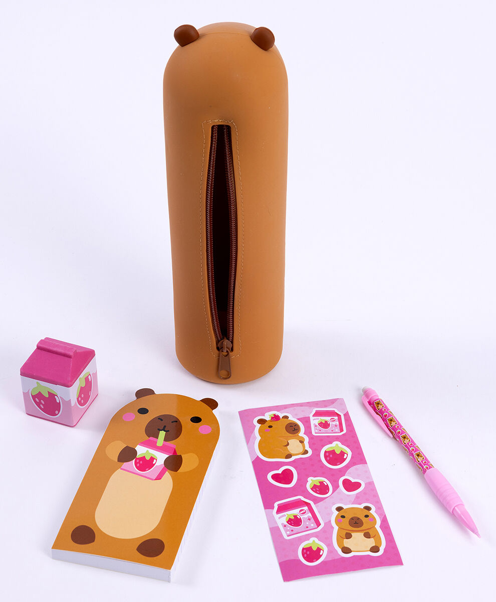 Thumbnail 2Chibi Capybara: Silicone Stationery Set