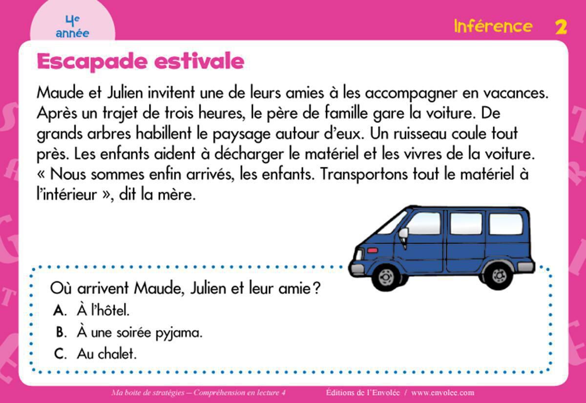 Thumbnail 2 Ma bo&icirc;te de strat&eacute;gies : Compr&eacute;hension en lecture 4 