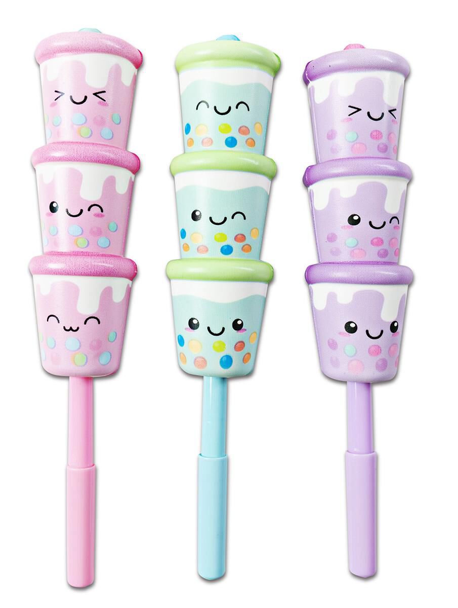  Stacked Squishy Bubble Tea Pen 