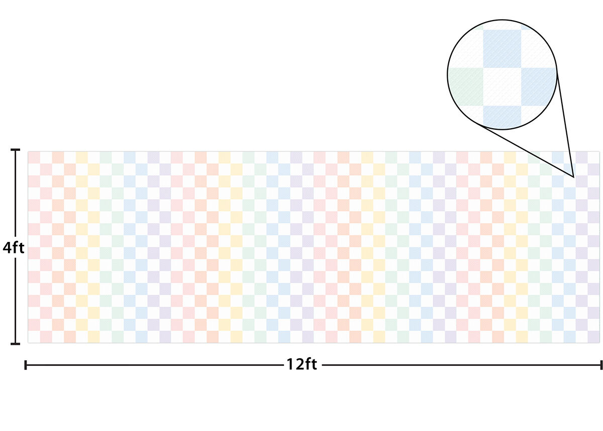 Thumbnail 4Better Than Paper Bulletin Board Roll: Cool for School Checkers