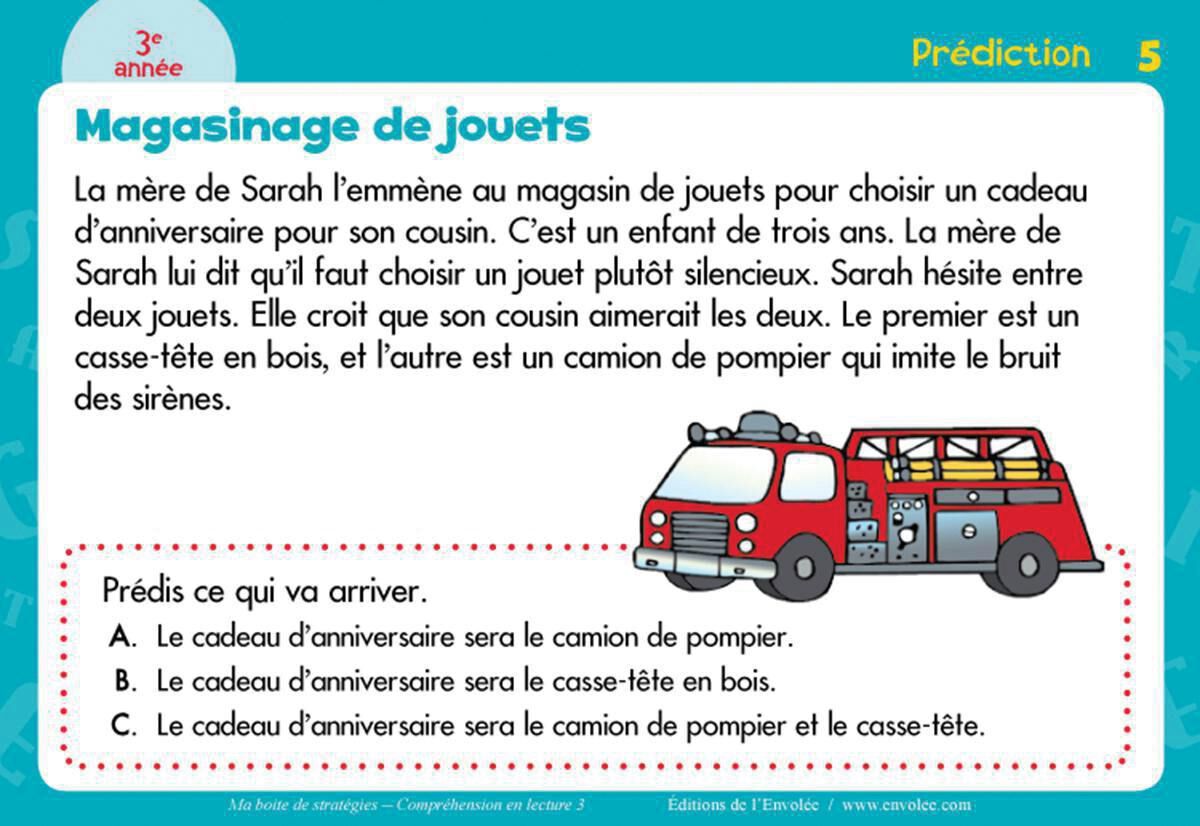 Thumbnail 2Ma bo&icirc;te de strat&eacute;gies : Compr&eacute;hension en lecture 3