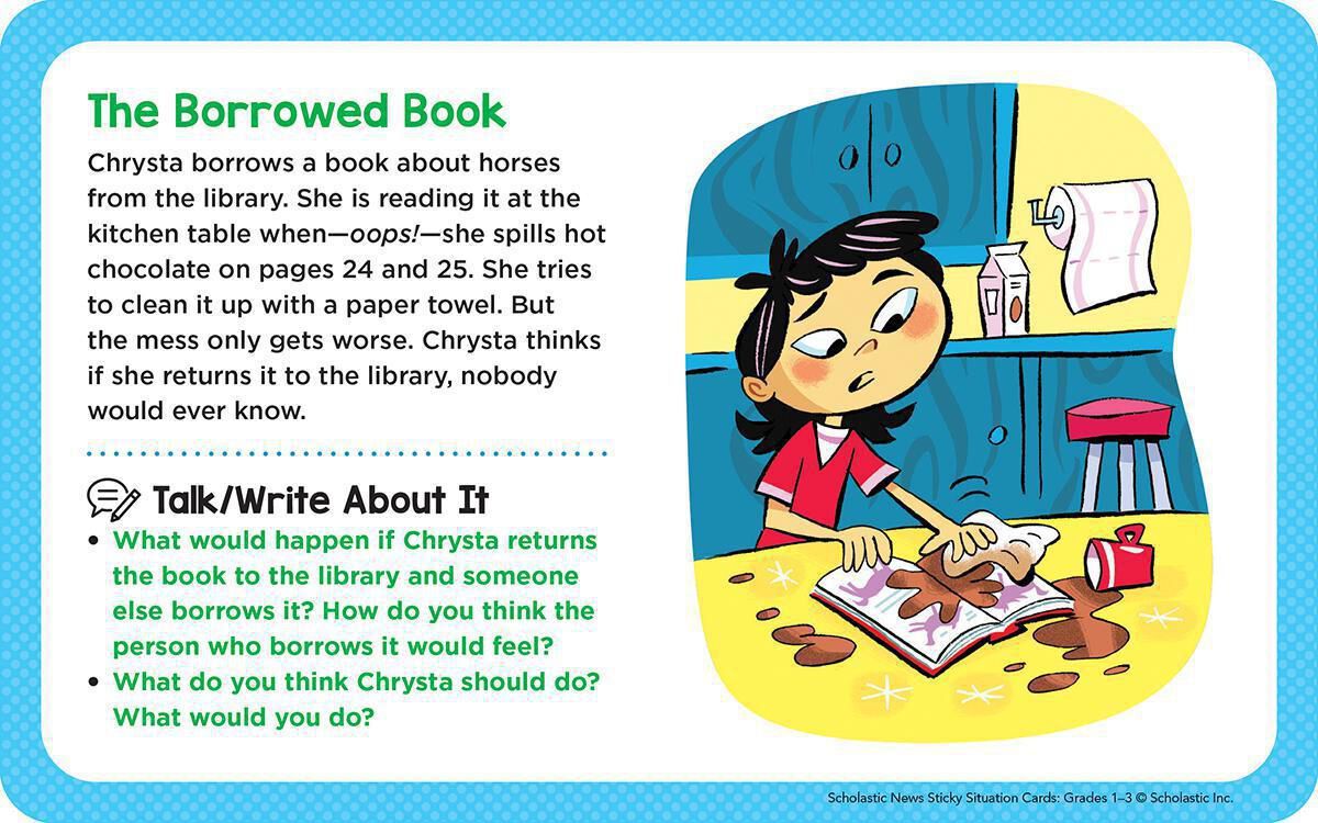Thumbnail 6Scholastic News Sticky Situation Cards: Grades 1-3 180 Discussion Prompts That Encourage Dialogue, Debate & Critical Thinking