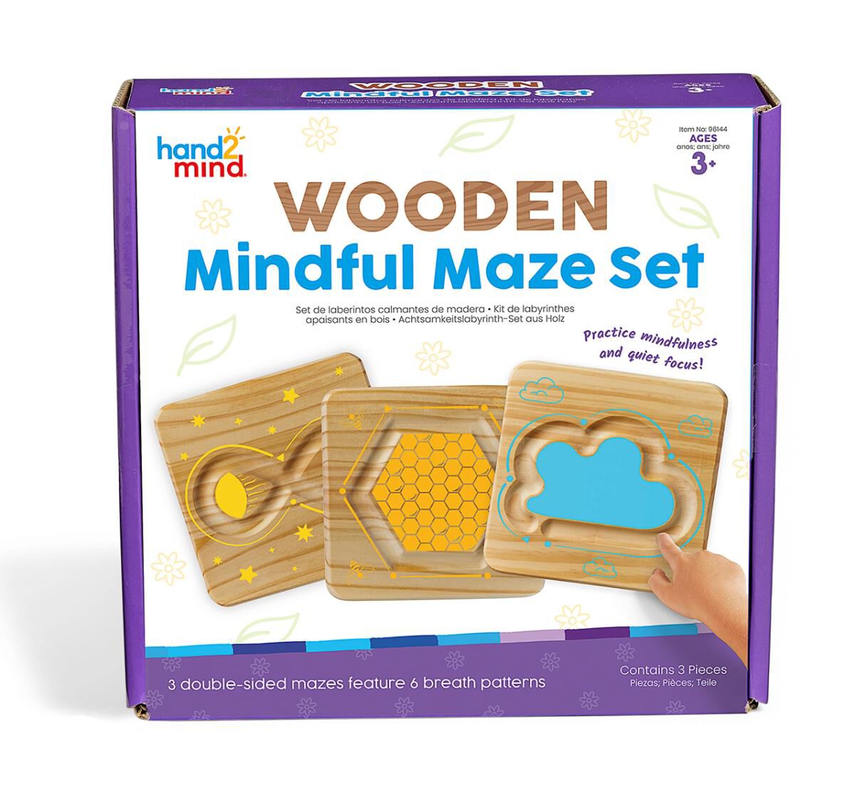  Wooden Mindful Maze Set 