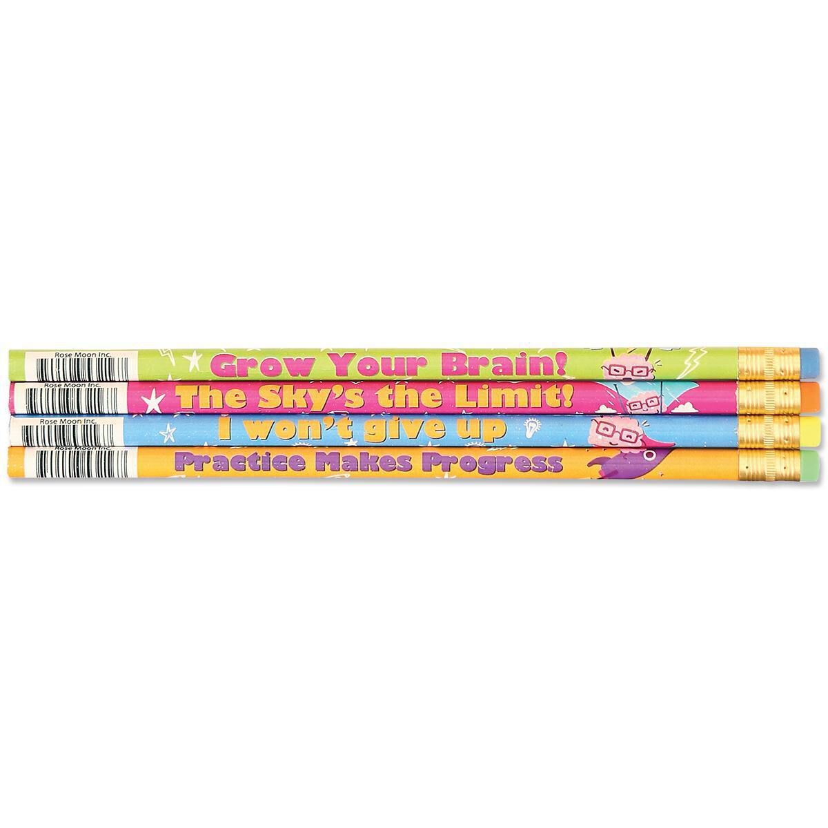 Growth Mindset Pencils Assorted 24-Pack