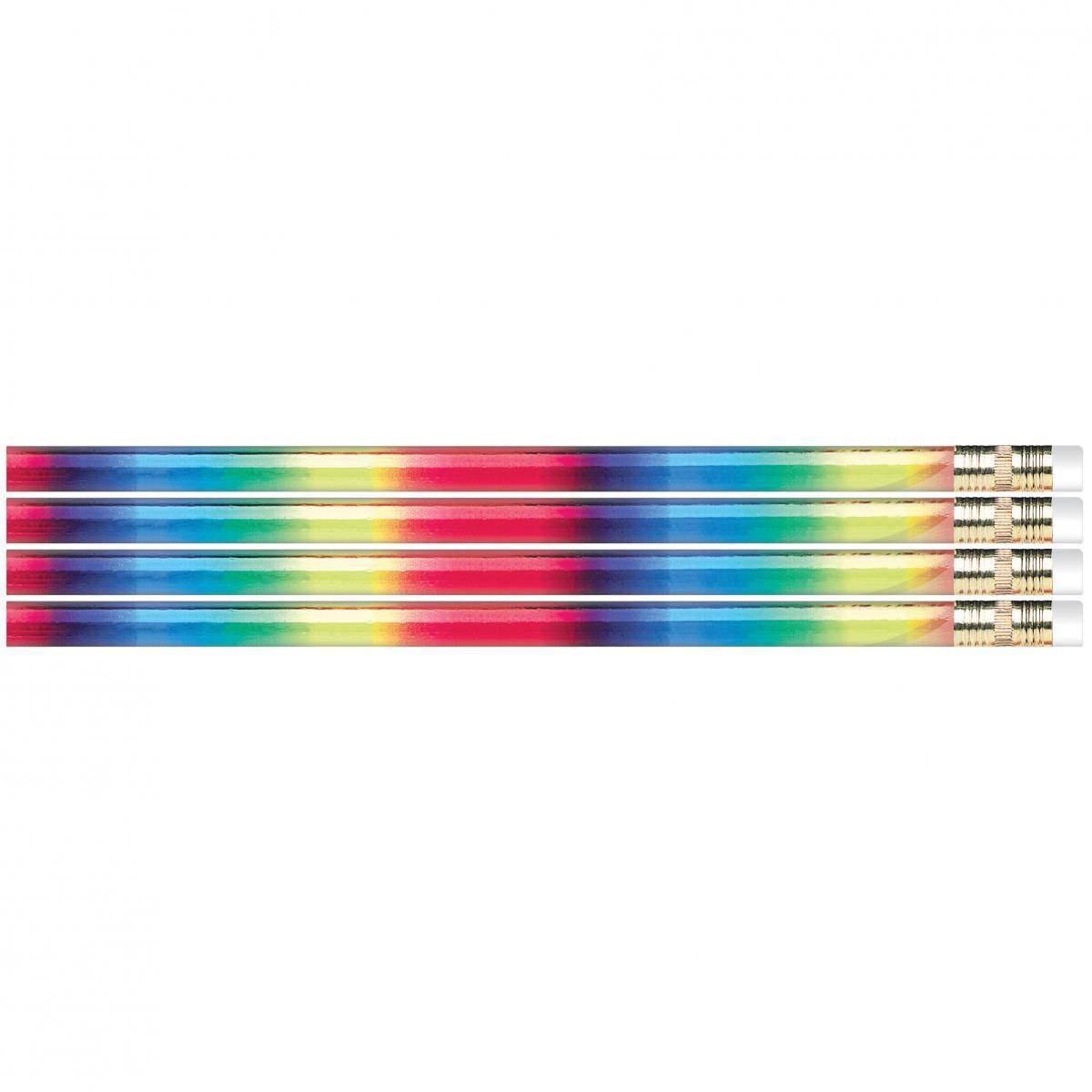 Metallic Rainbow Glitz Assorted Designer Pencils