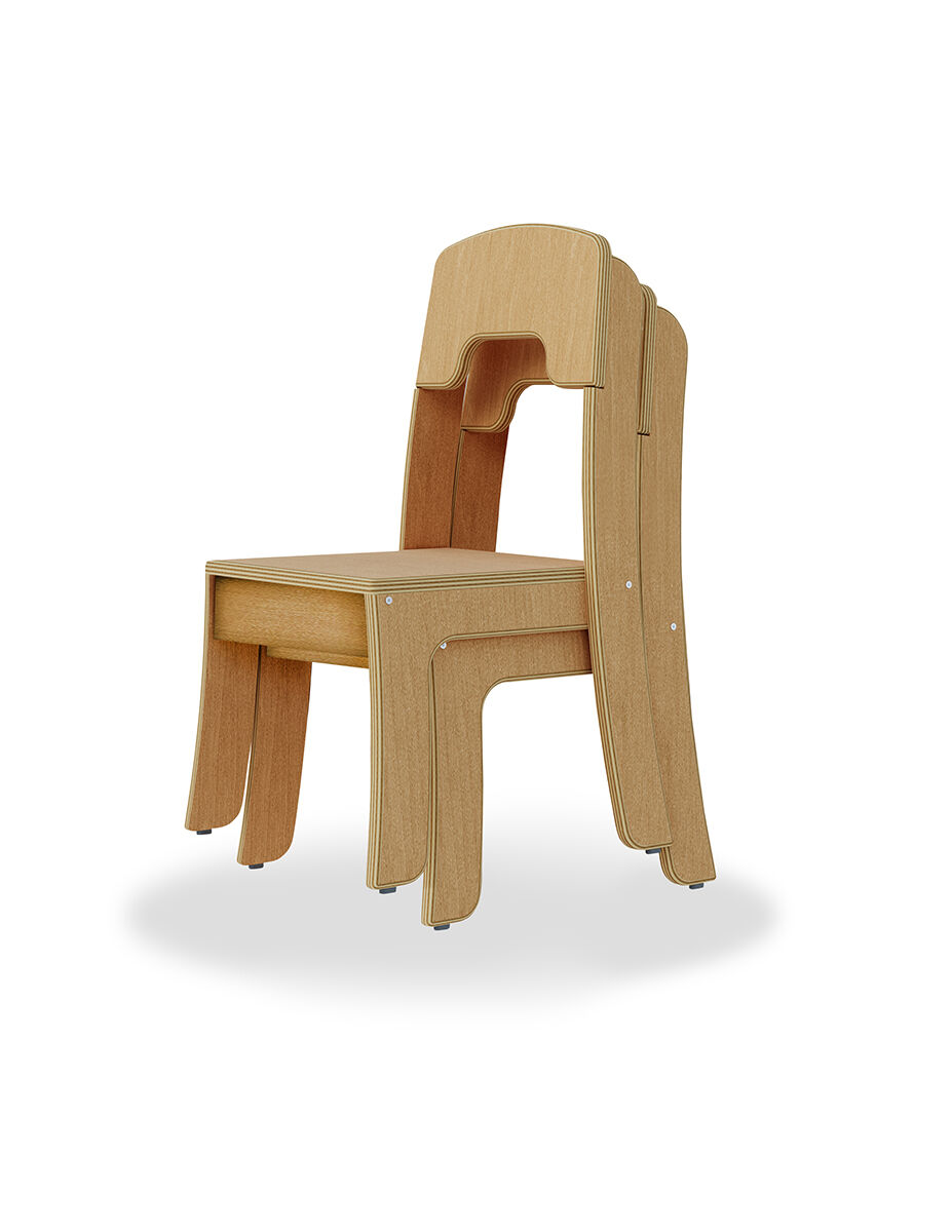 Thumbnail 2Seoras 30cm Birch Classroom Chair (Set of 2)