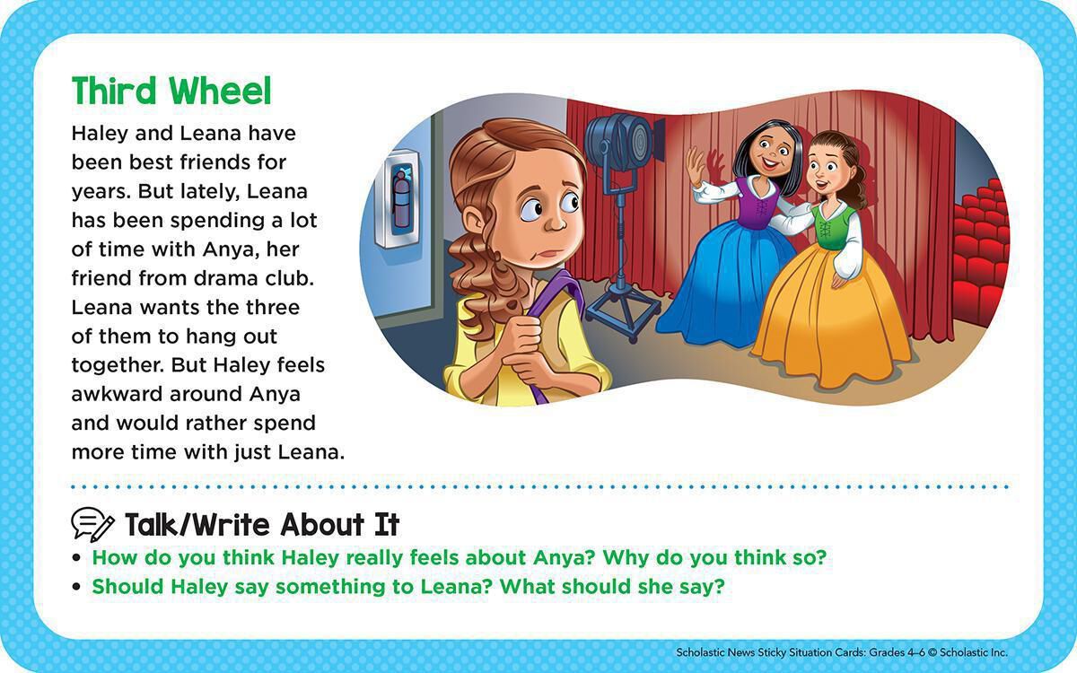 Thumbnail 6Scholastic News Sticky Situation Cards: Grades 4-6 180 Discussion Prompts That Encourage Dialogue, Debate & Critical Thinking