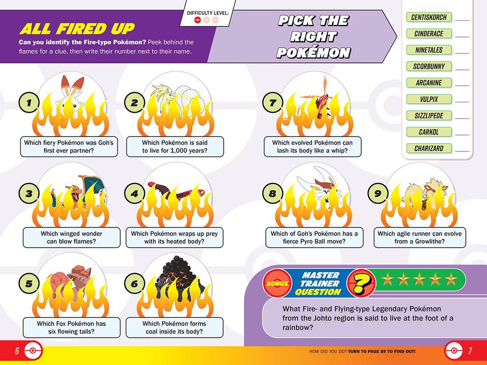 Pokemon Basic Questions Pokémon Trivia Challenge | Scholastic Canada Book Clubs