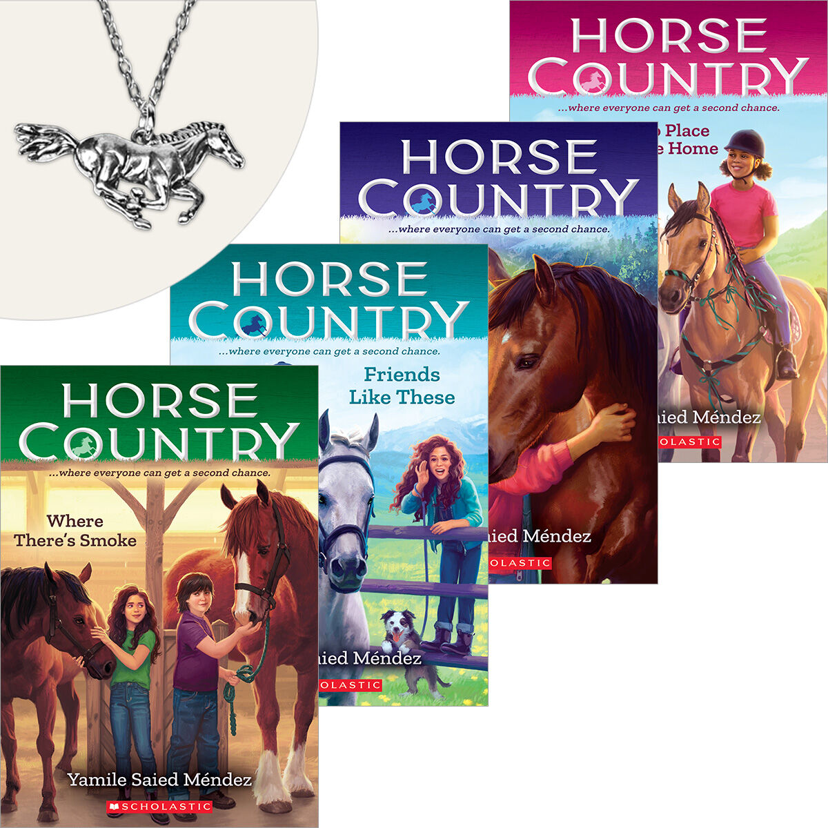  Horse Country #1-#4 Pack with Necklace 