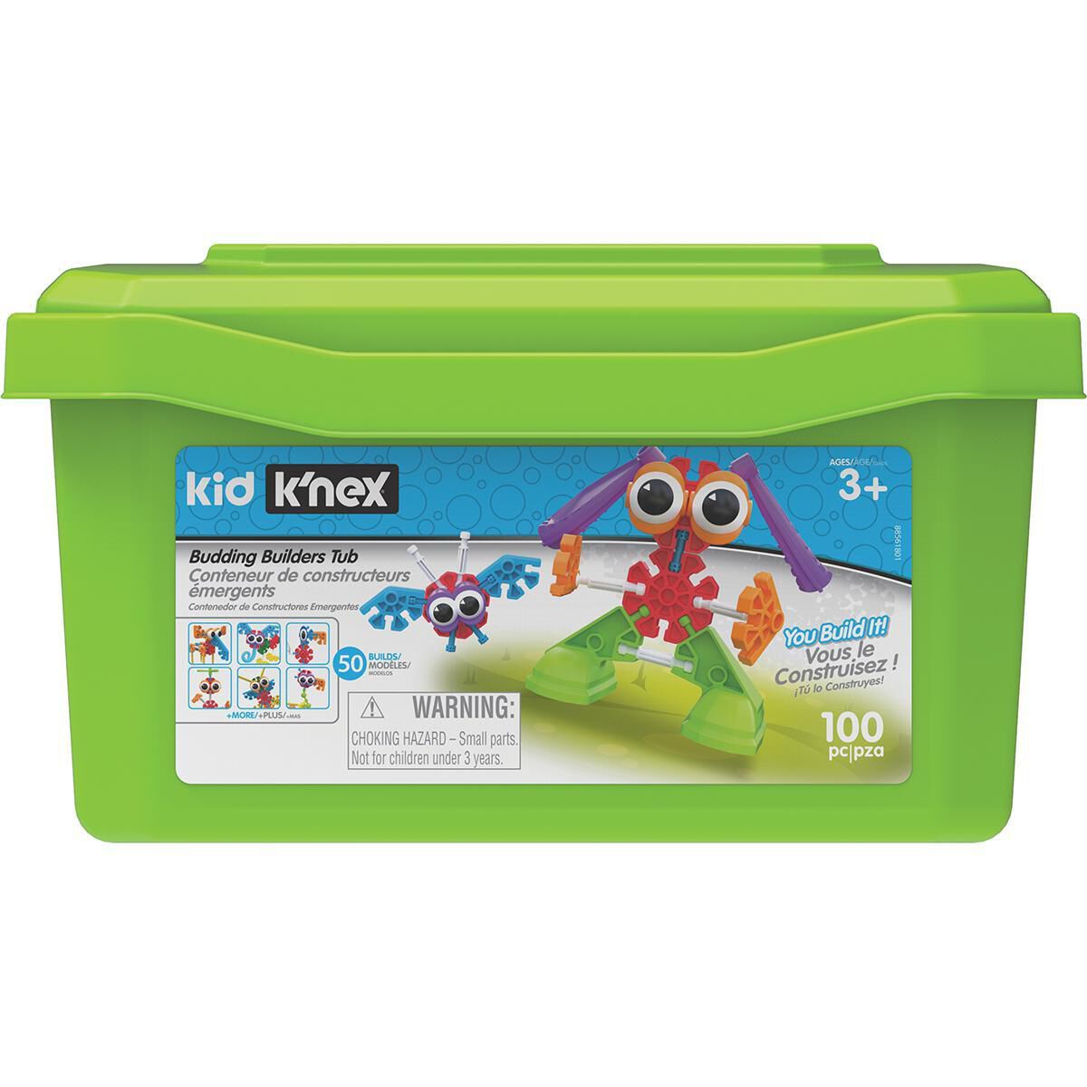  K'Nex 100-Piece Budding Builders Tub 