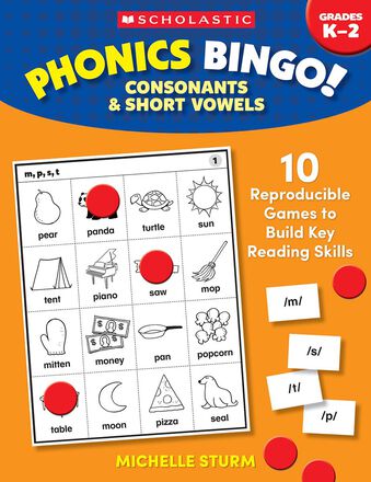  Phonics Bingo!: Consonants &amp; Short Vowels 