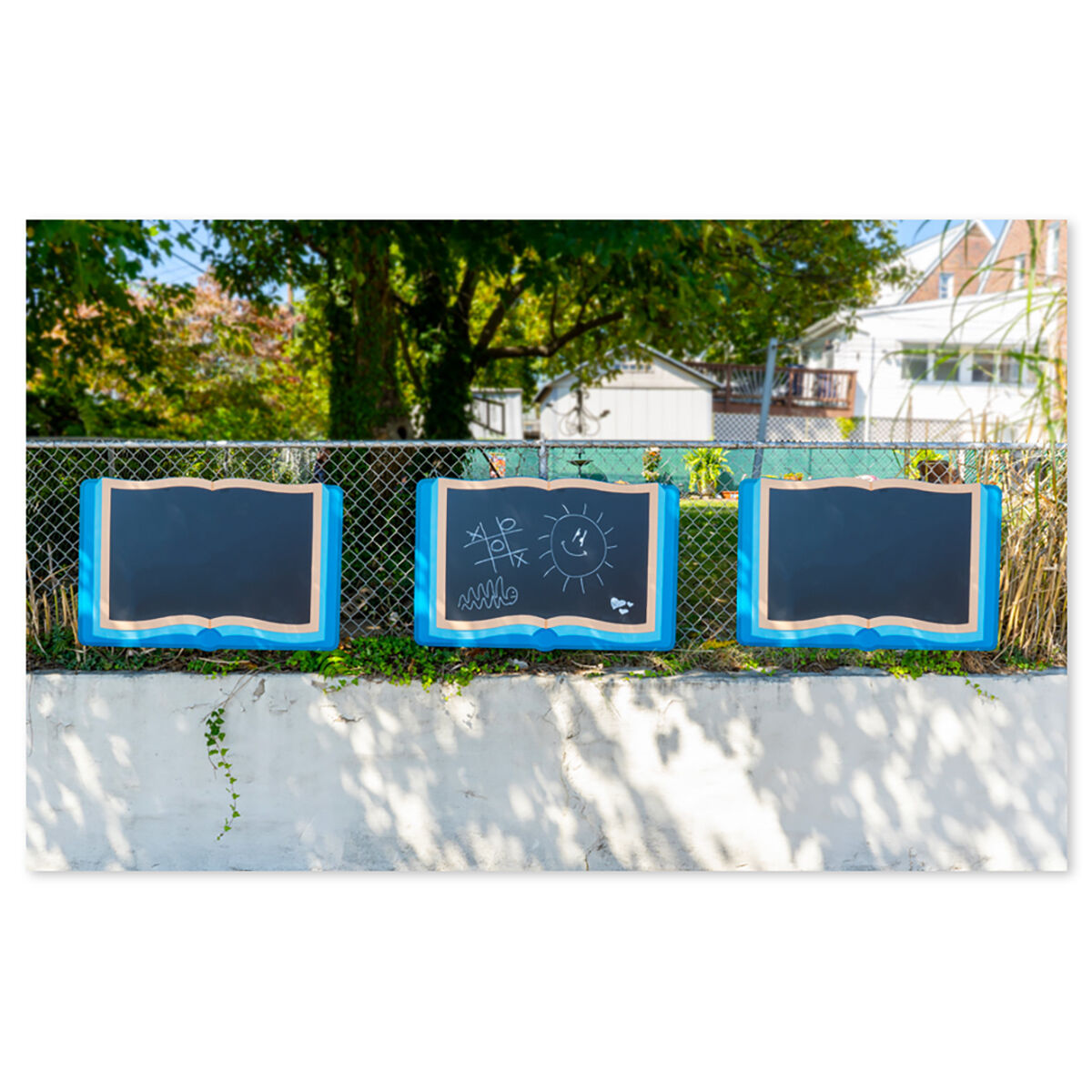 Thumbnail 3Outdoor Book Chalkboard (Blue)