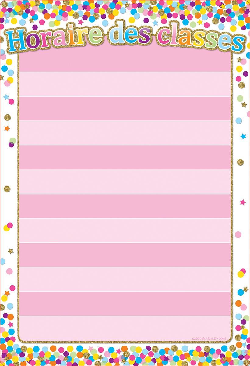 Thumbnail 6 Ensemble d'affiches pour la classe Confettis 