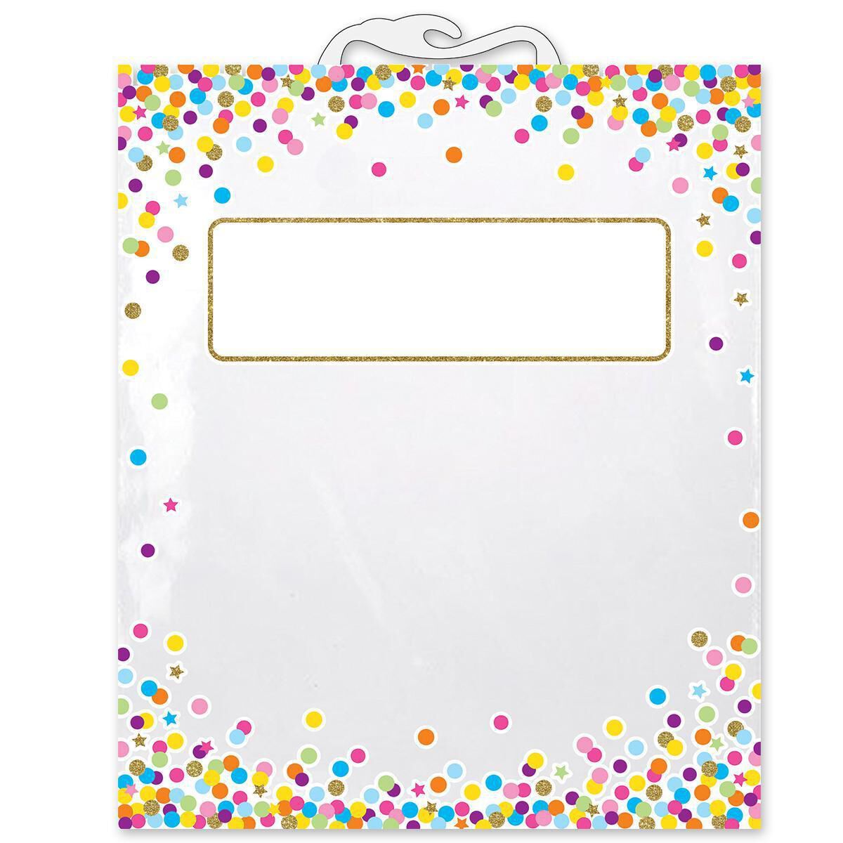  Confetti Book Storage Bags 6-Pack 