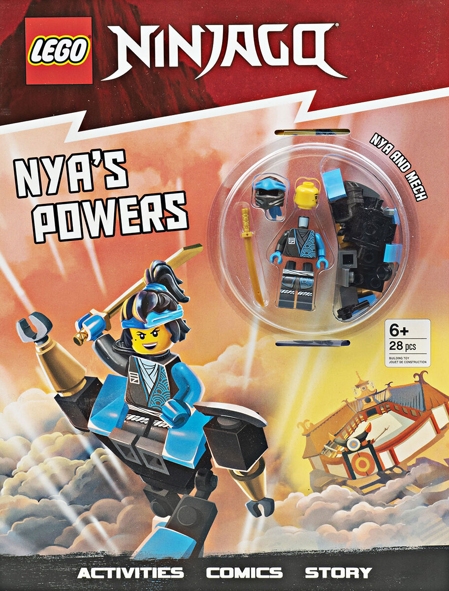 Scholastic lego books with minifigures sale