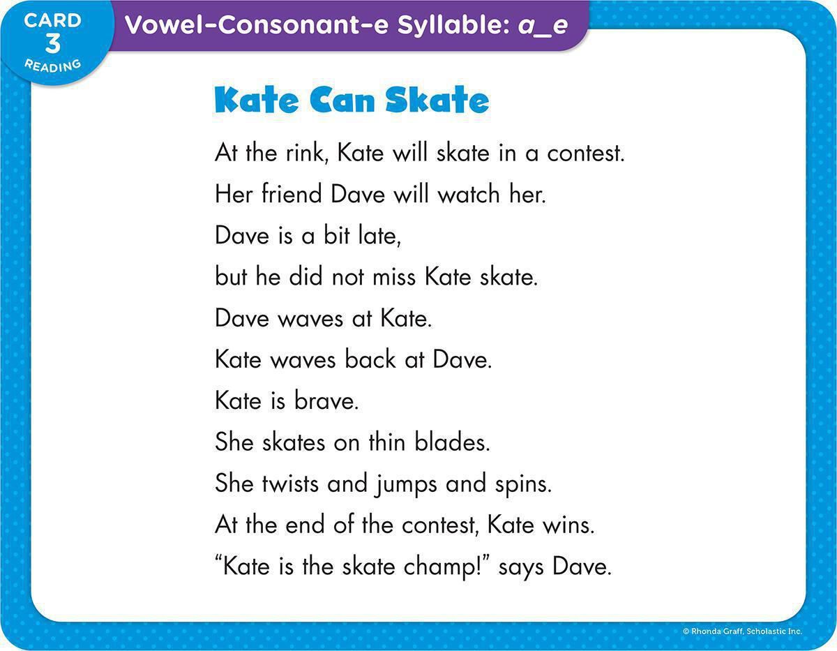 Thumbnail 5 Decodable Cards: Long Vowels &amp; More 