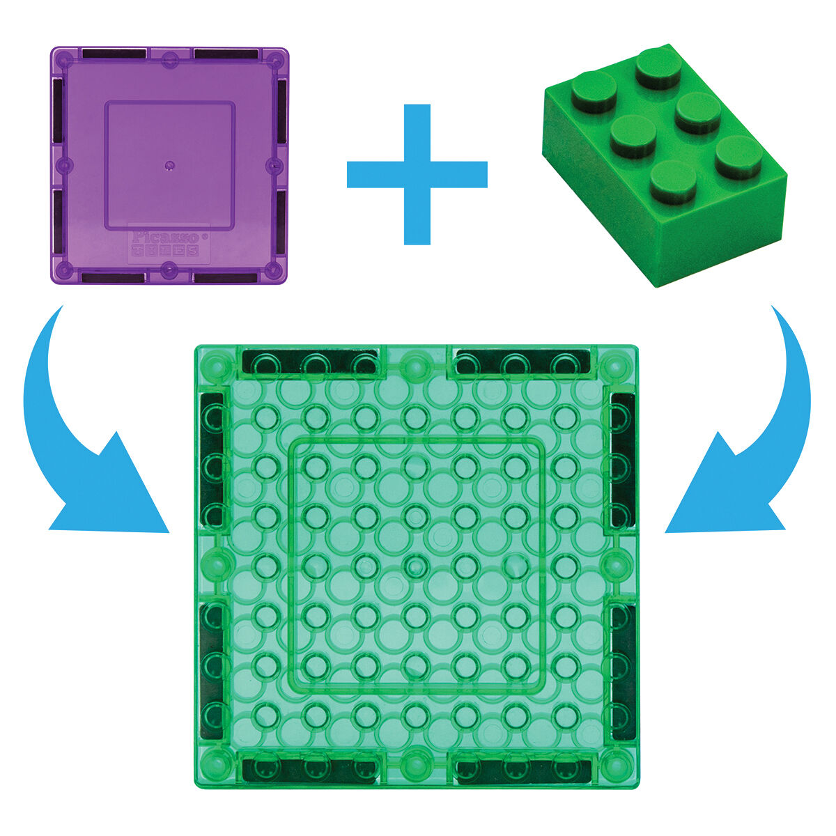 Thumbnail 3Picasso Tiles&reg; Magnetic Brick Tile & Building Bricks