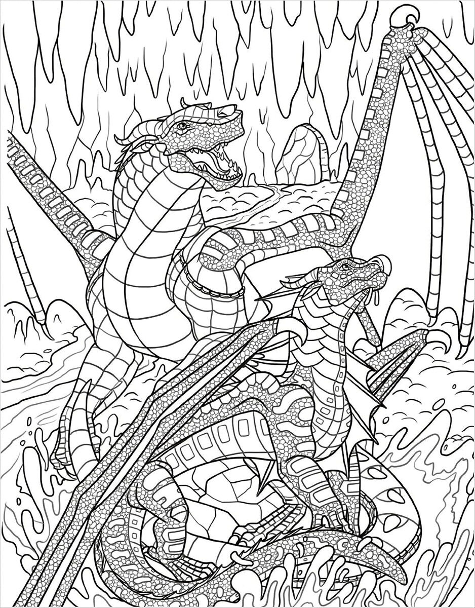 Thumbnail 2Wings of Fire Glow-in-the-Dark Coloring Book