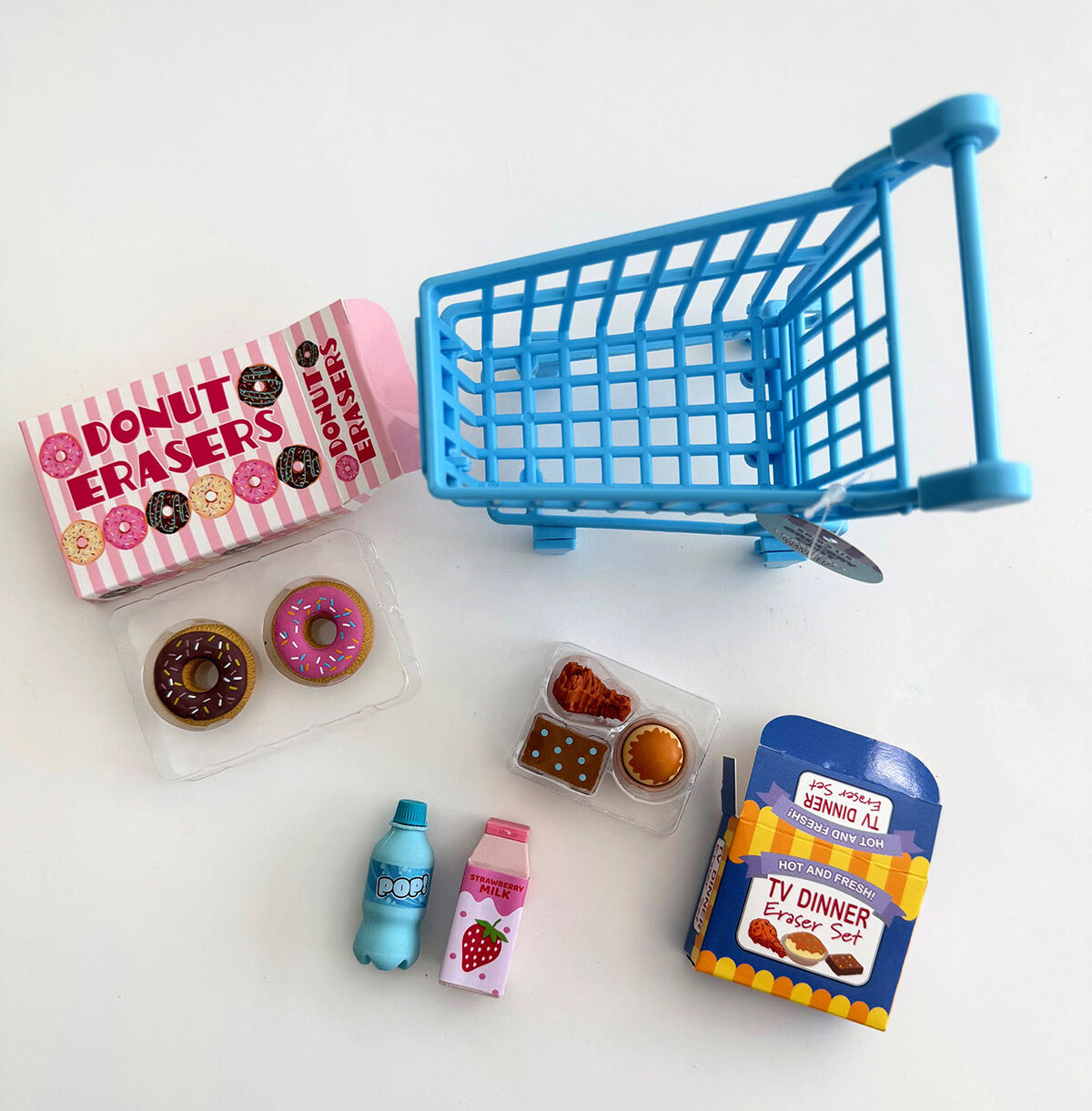Thumbnail 2 Grocery Cart/Basket School Supplies Set 