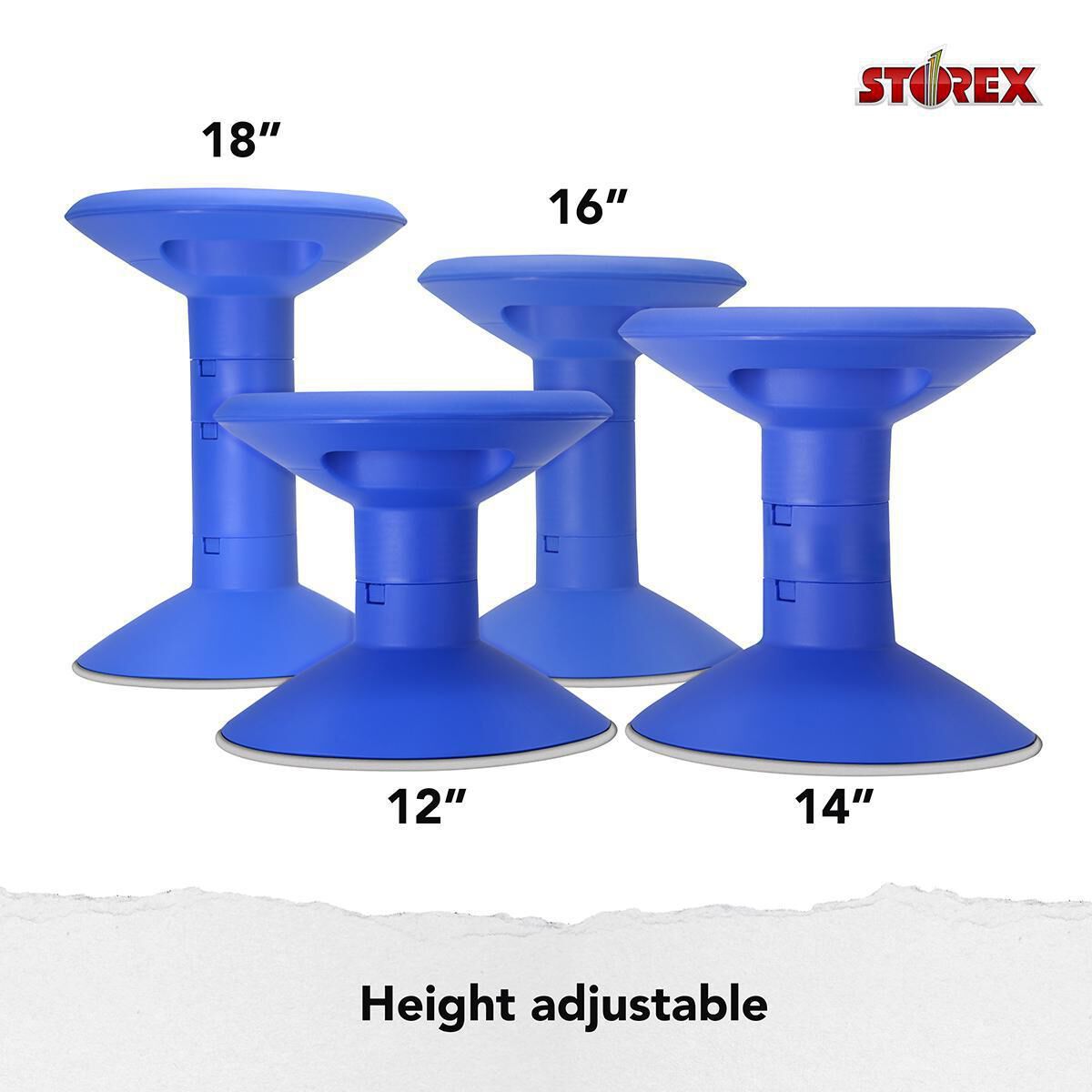 Thumbnail 7 Adjustable Wiggle Stool: Blue 