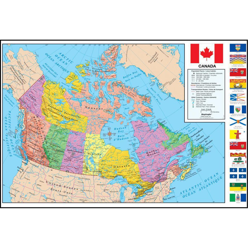 Canada Wall Map | Scholastic Canada Book Clubs