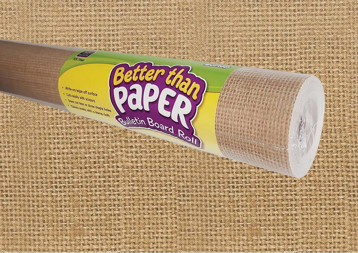  Better Than Paper Bulletin Board Roll: Burlap 