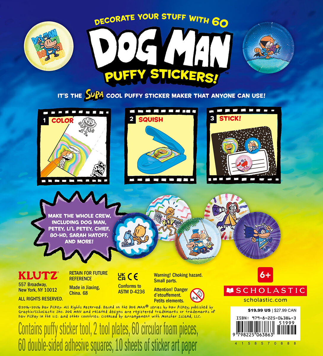 Thumbnail 6Make Your Own Dog Man Puffy Stickers