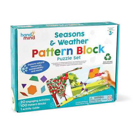  Seasons &amp; Weather Pattern Block Puzzle Set 