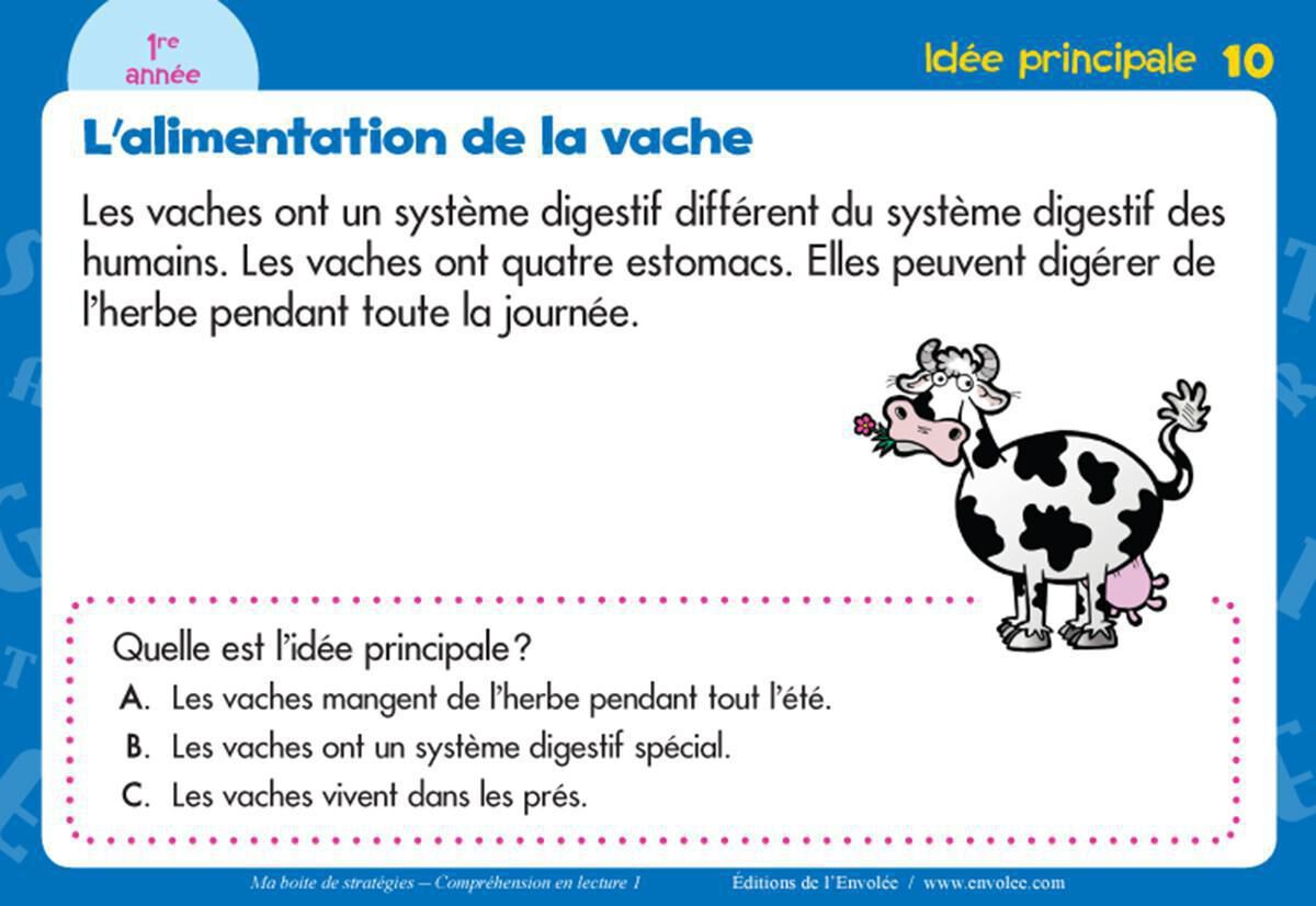 Thumbnail 3 Ma bo&icirc;te de strat&eacute;gies : Compr&eacute;hension en lecture 1 