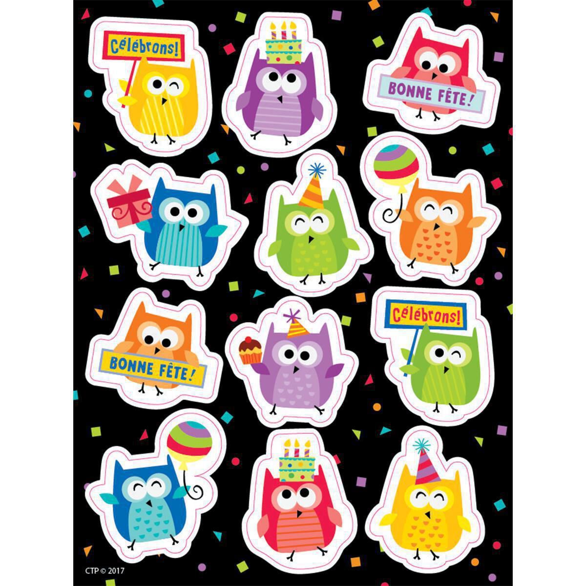  Autocollants Bonne f&ecirc;te! 