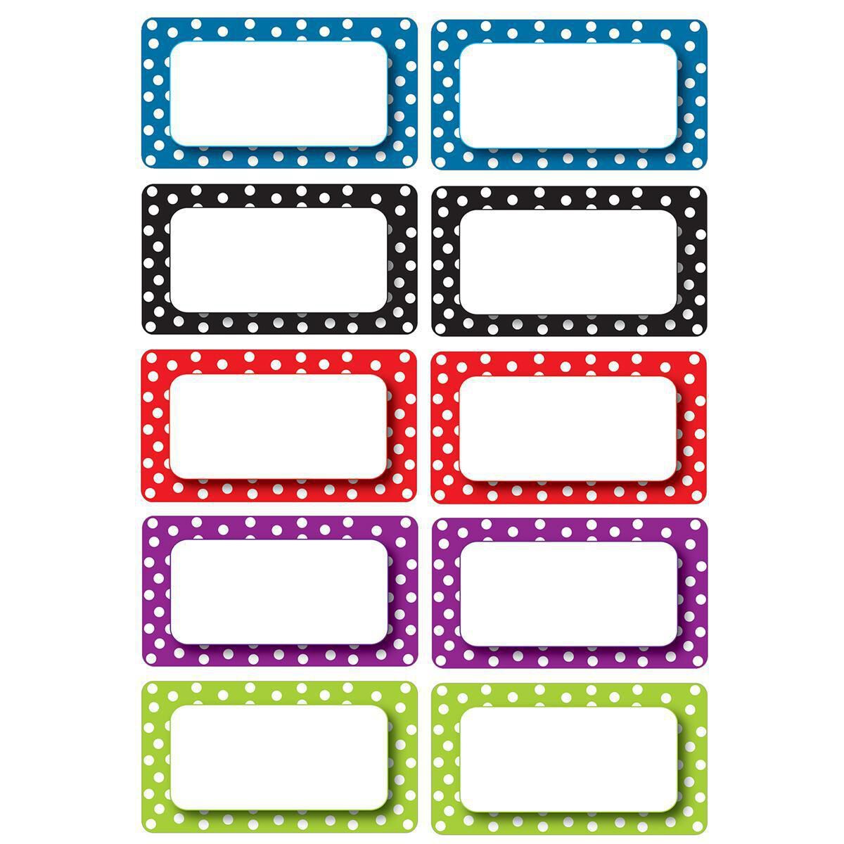 Magnetic Name Plates- Large Colour Dots
