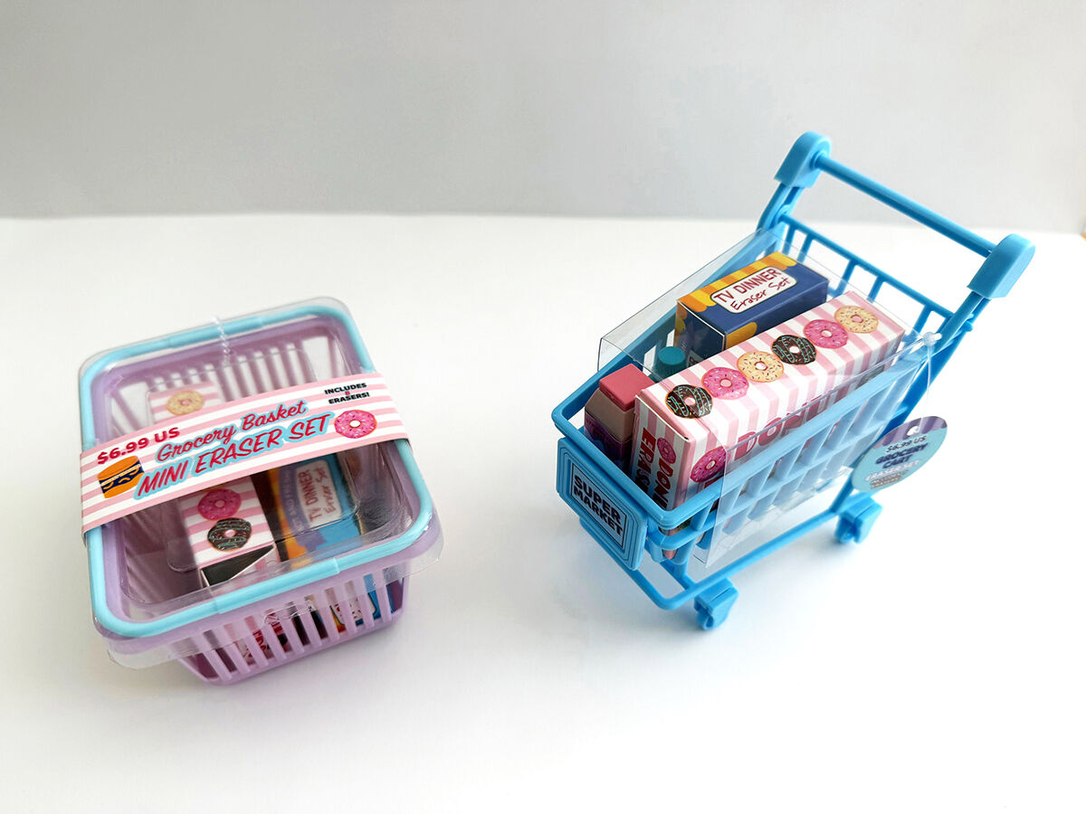  Grocery Cart/Basket School Supplies Set 