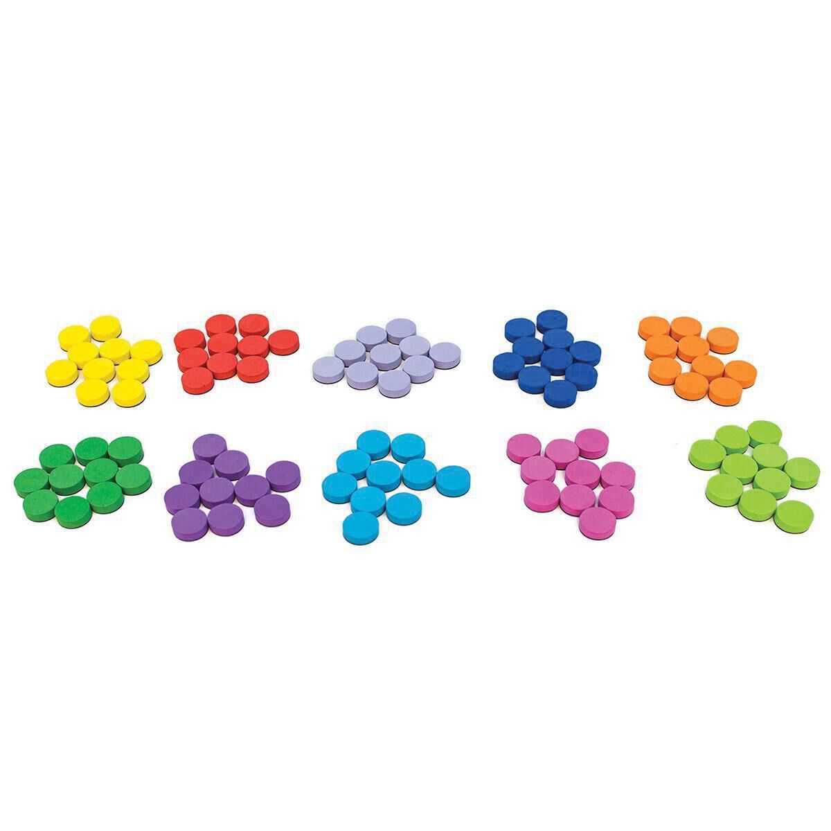 Thumbnail 4Rainbow Magnetic Ten Frames (100 counters, 10 frames)