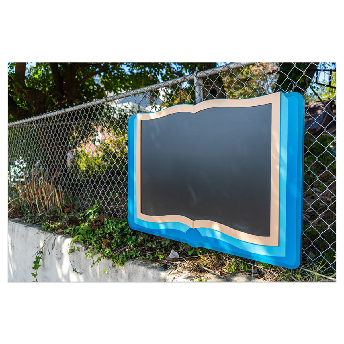 Thumbnail 4Outdoor Book Chalkboard (Blue)