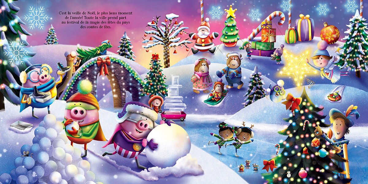 Thumbnail 2 Les trois petits cochons superh&eacute;ros : Joyeux No&euml;l 