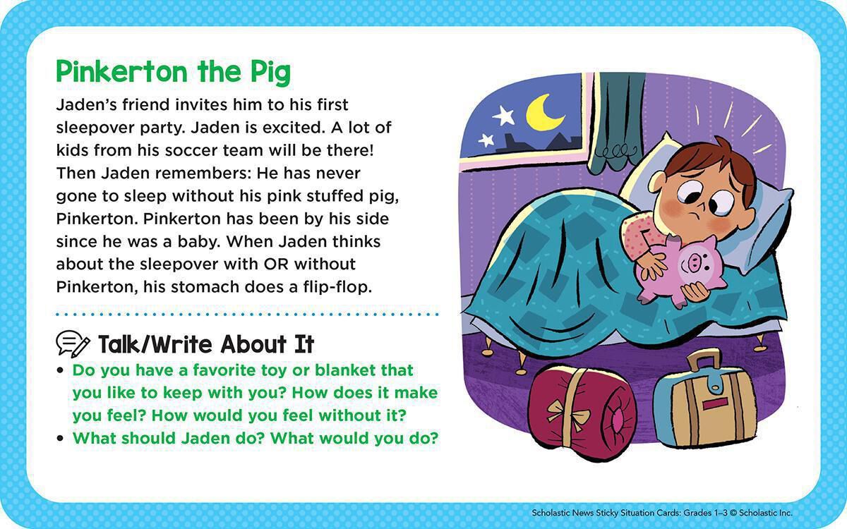 Thumbnail 4Scholastic News Sticky Situation Cards: Grades 1-3 180 Discussion Prompts That Encourage Dialogue, Debate & Critical Thinking