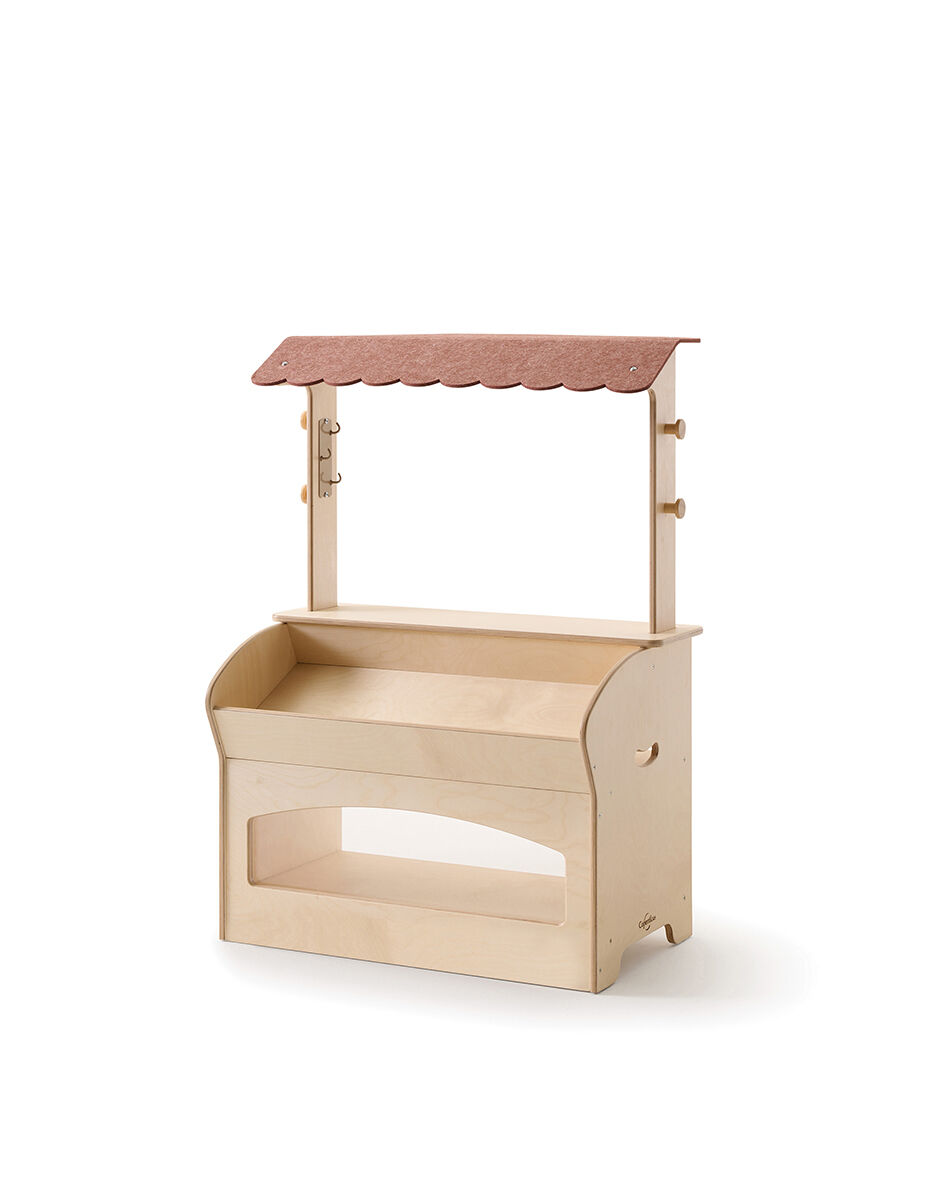 Seoras Birch Market Stand (Solid Kickplate)