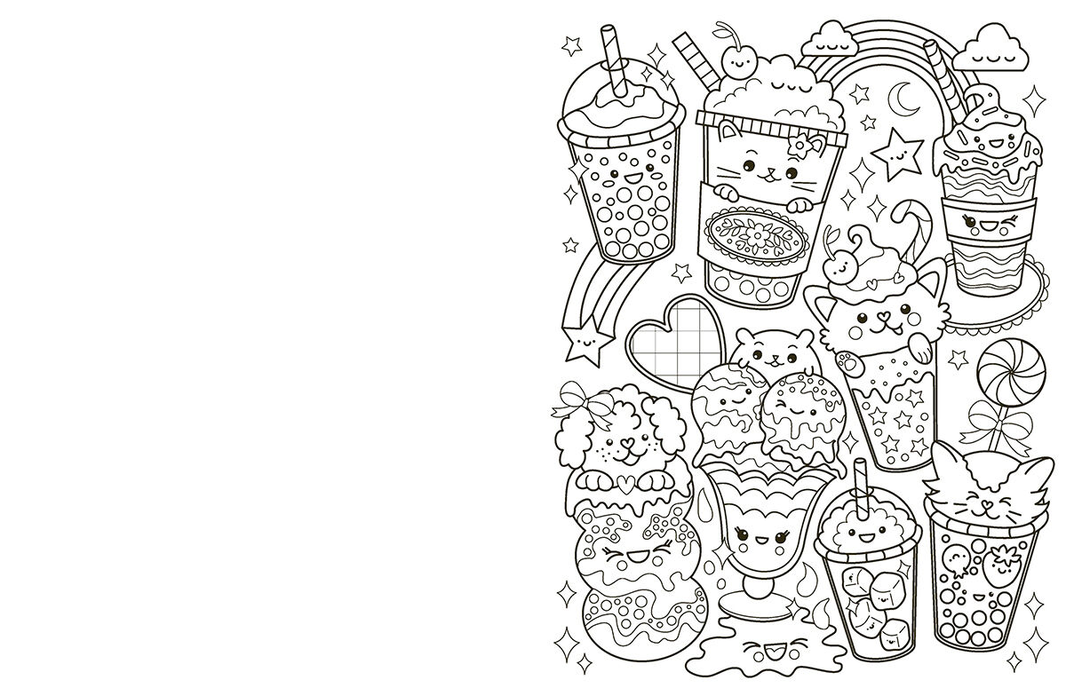 Thumbnail 2 Cafe Cuties: Cozy Colouring Book 