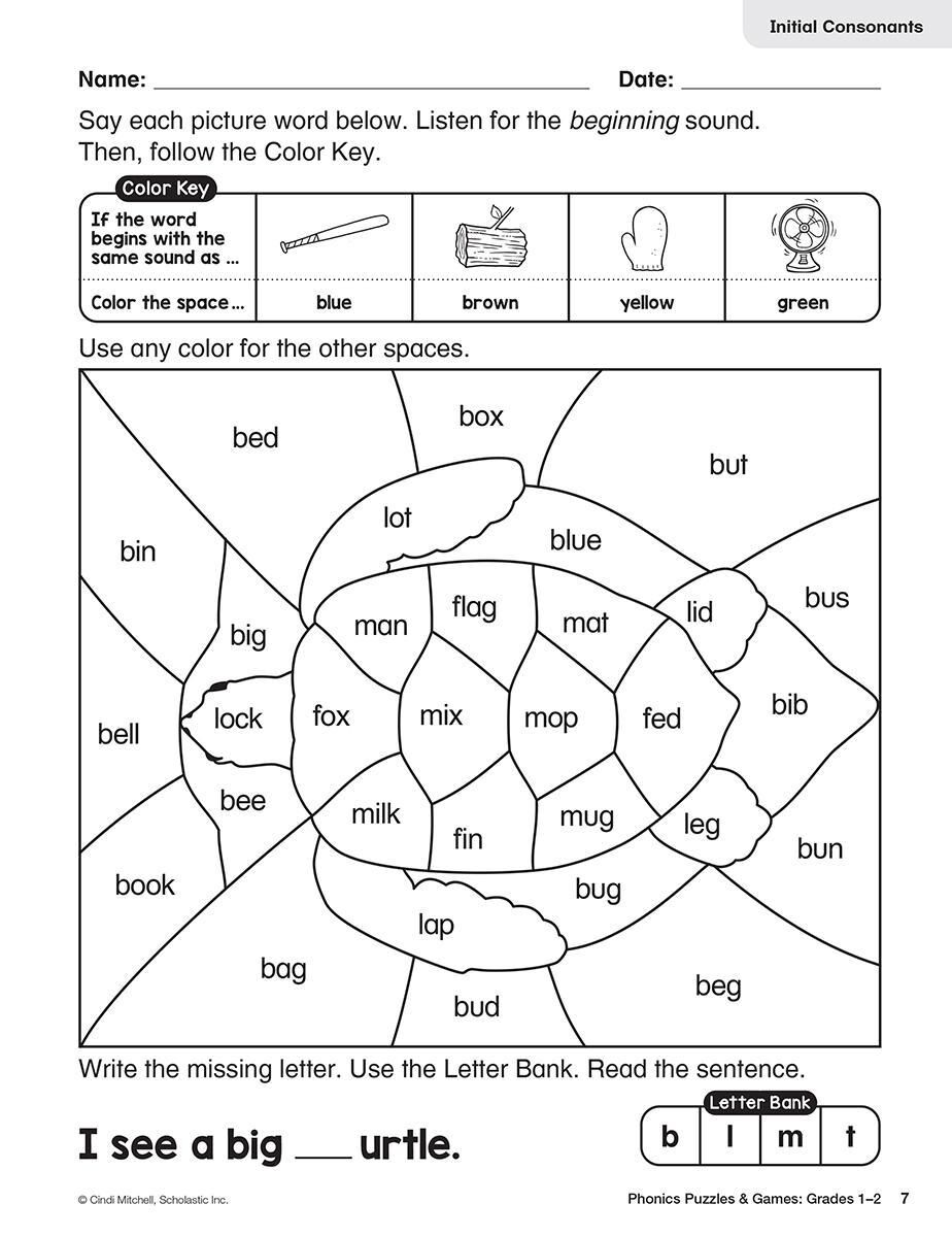 Thumbnail 2 Phonics Puzzles &amp; Games: Grades 1-2 