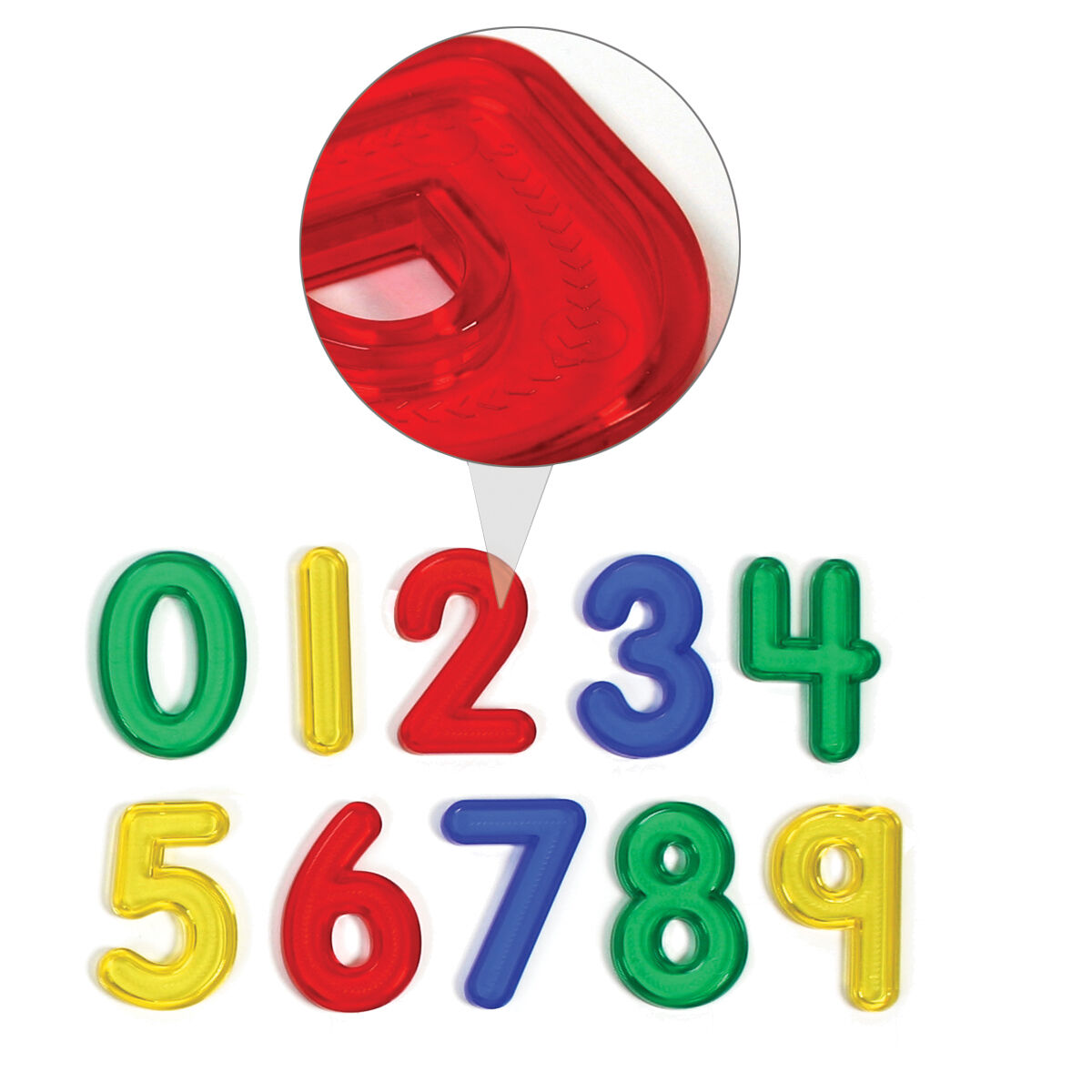  Jumbo See-Thru Numbers Set of 10 