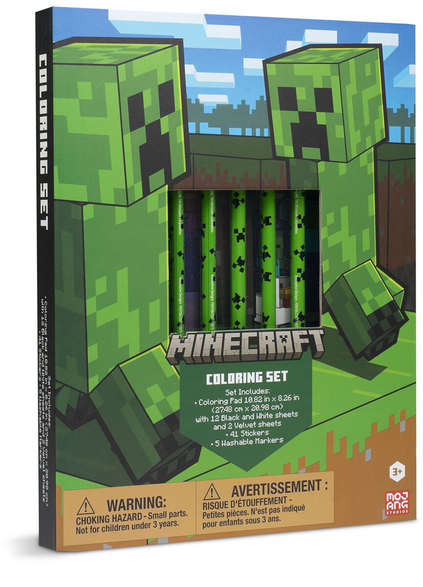  Minecraft? Coloring Set with Markers 