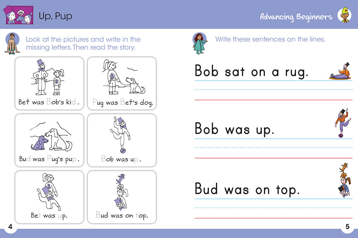 Thumbnail 3 Bob Books Wipe-Clean Workbook: Advancing Beginners 