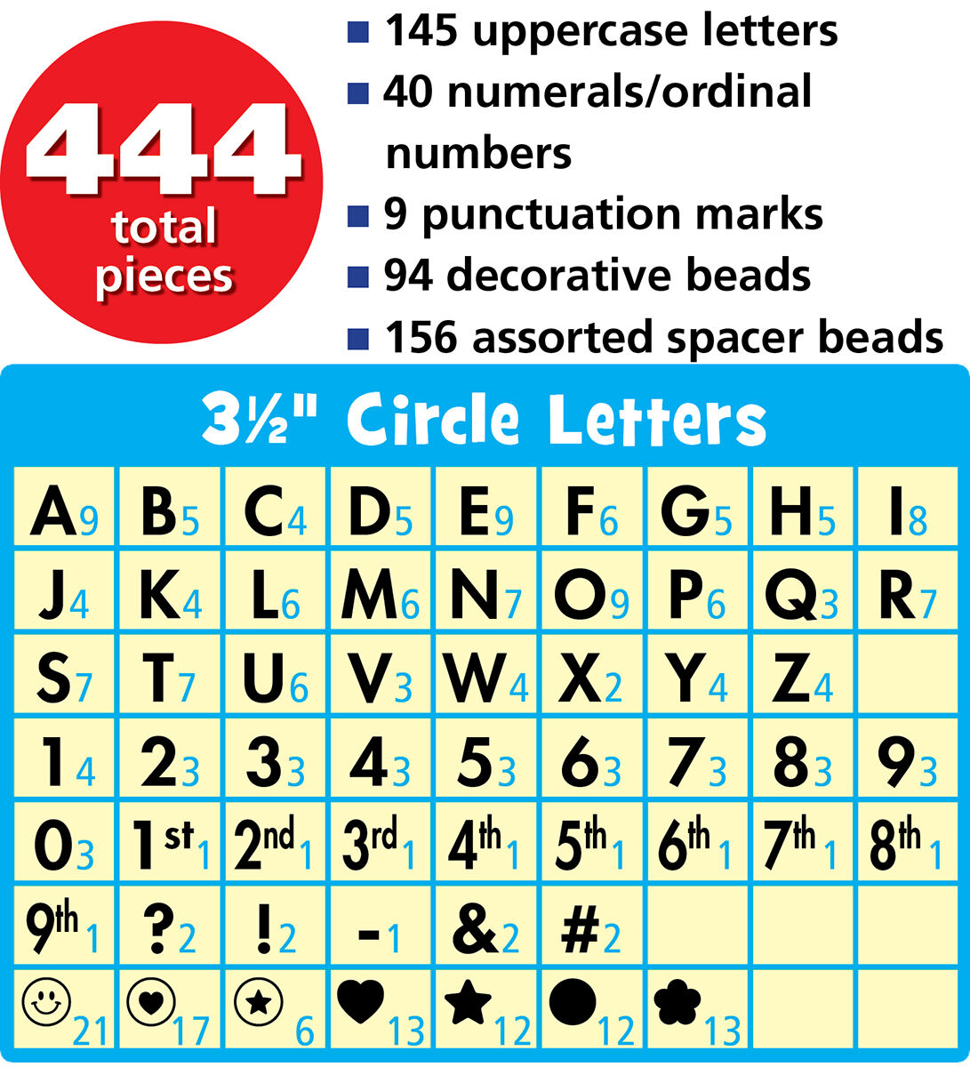 Thumbnail 2 Friendship Beads Circle Letters 