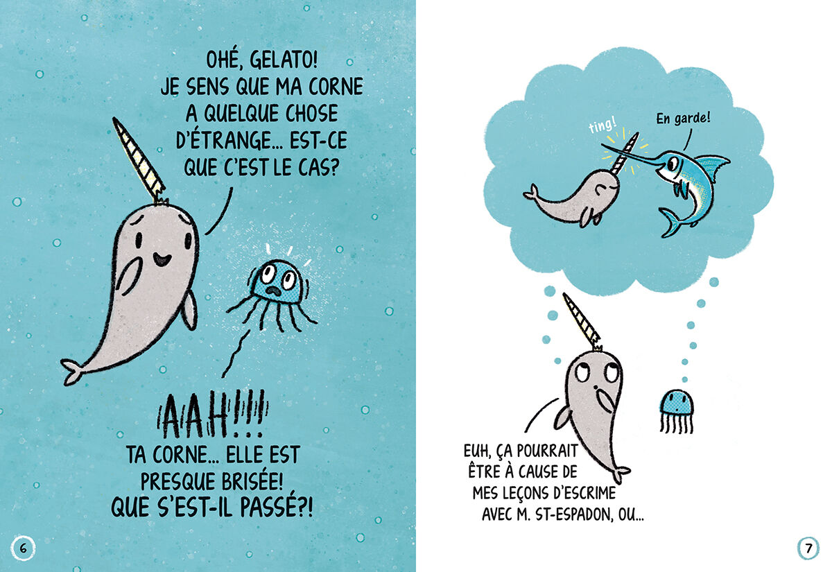 Thumbnail 2 Les aventures de Narval et Gelato : La corne sucr&eacute;e de Narval - Tome 9 