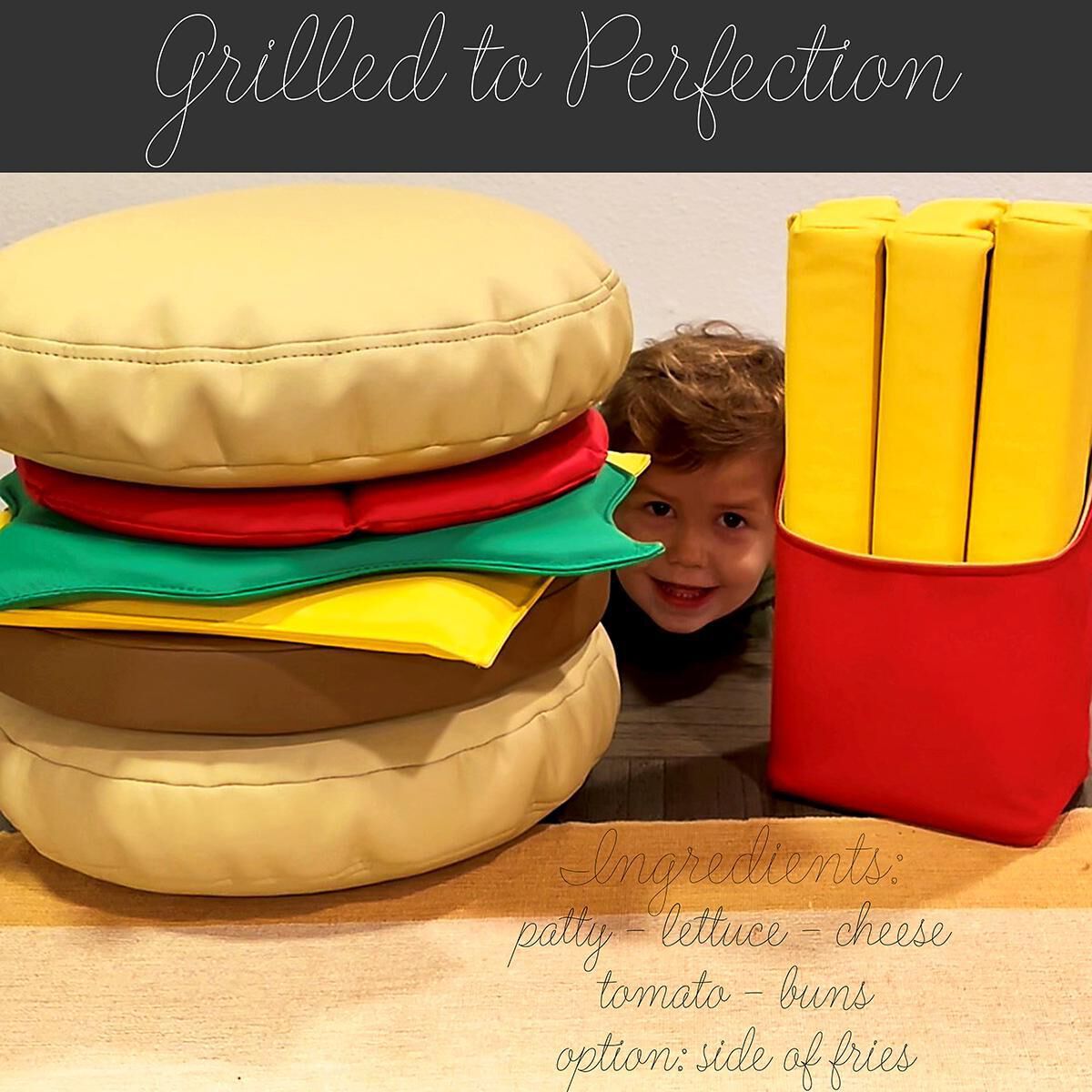 Thumbnail 5 Softscape Stack-A-Burger Play Set 6-Piece 