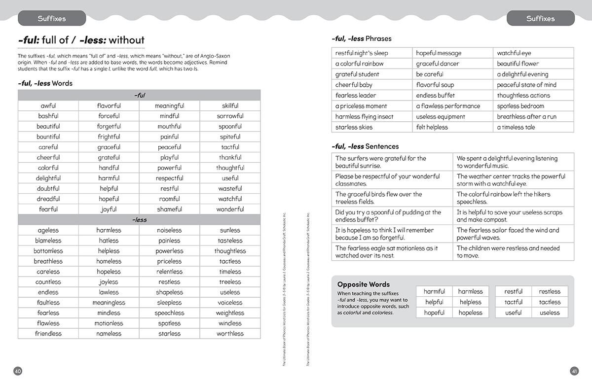 Thumbnail 3 The Ultimate Book of Phonics Word Lists: Grades 3-5 