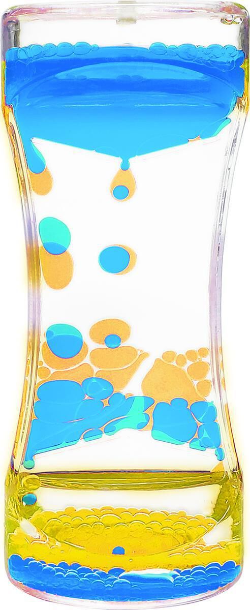  Liquid Motion Bubbler: Blue and Yellow 